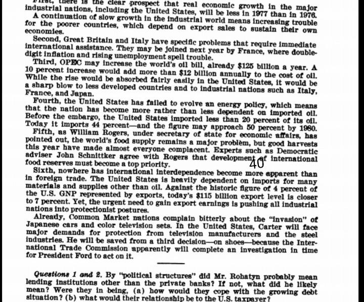 18 the clear prospect that real economic growth