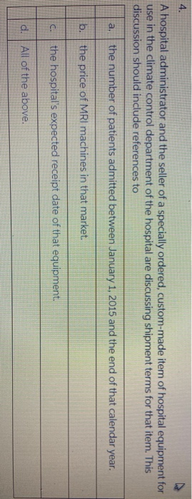 A hospital administrator and the seller of a