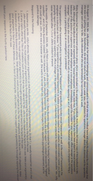 note; This is a lengthy scenario so please make