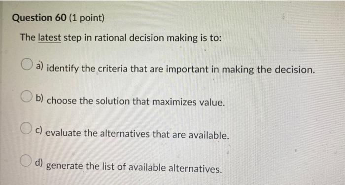 Question 40 (1 point) The negotiation approach