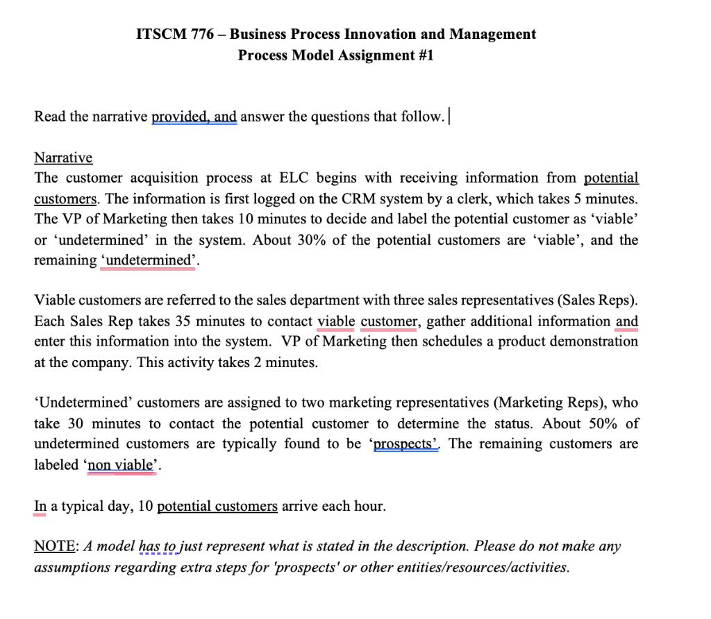 ITSCM 776 - Business Process Innovation and