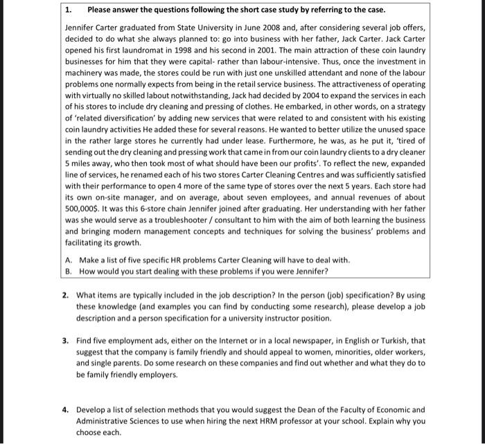 Please answer the questions following the short