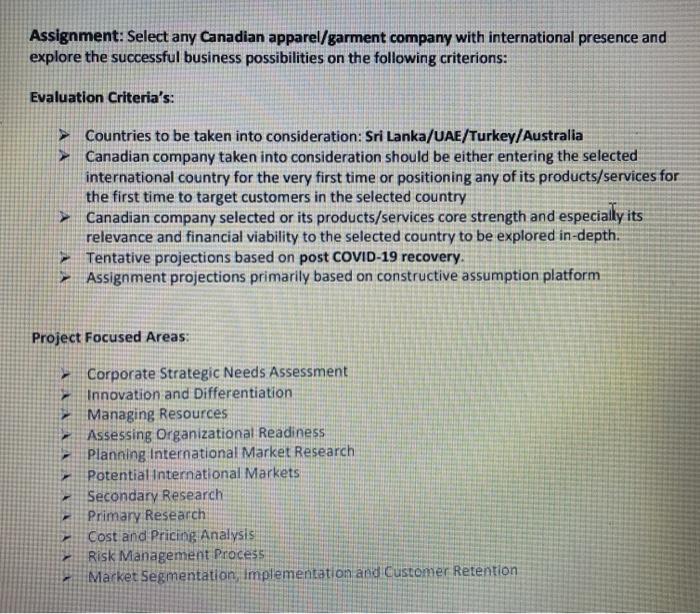 please provide answer to all the points and