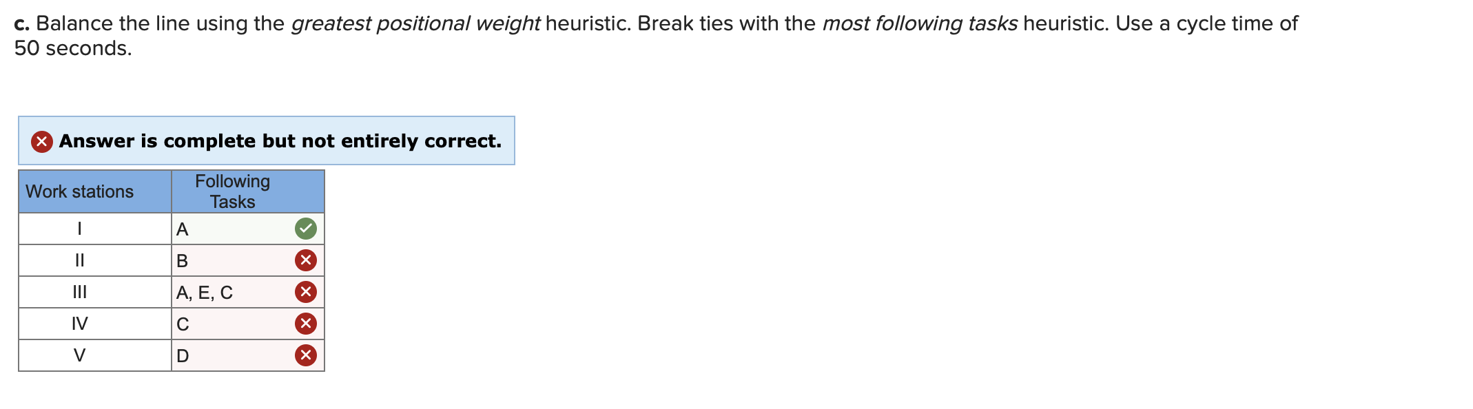 For the set of tasks given below, do the