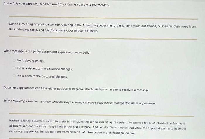 5. Communicating Nonverbally Nonverbal