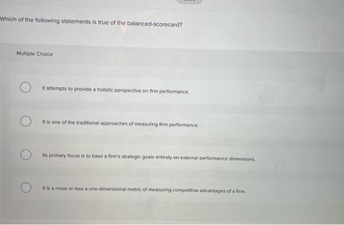 Which of the following statements is true of the