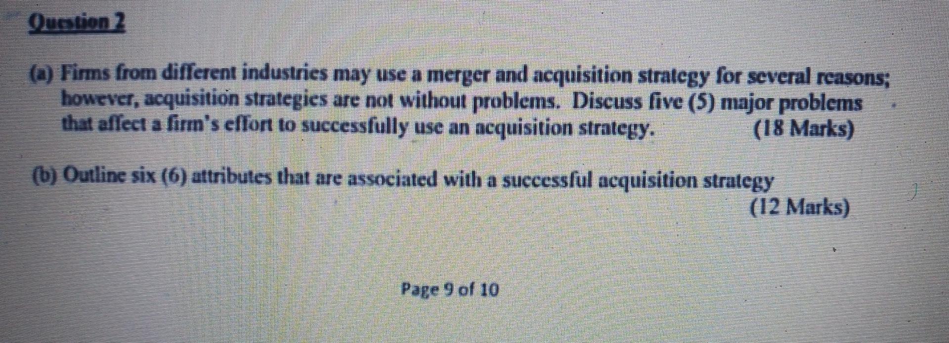 Quotion 2 @ Firms from different industries may