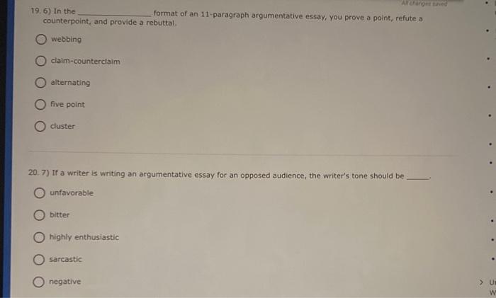 19.6) In the format of an 11-paragraph