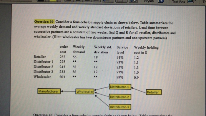 Styles Text Box TH Question 39. Consider a