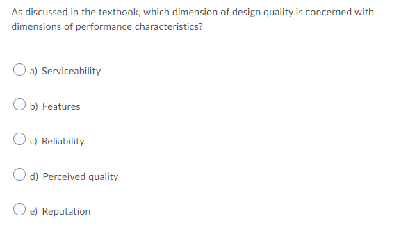 As discussed in the textbook, which dimension of