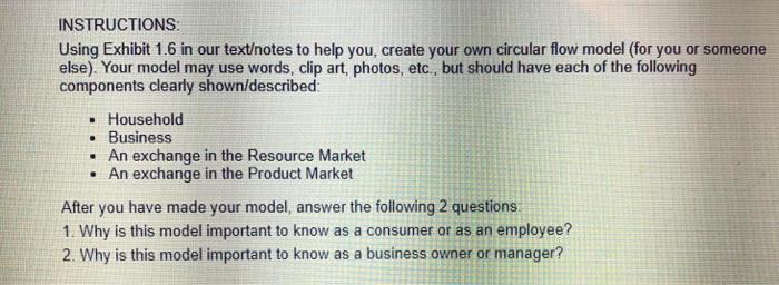 INSTRUCTIONS Using Exhibit 1.6 in our textotes