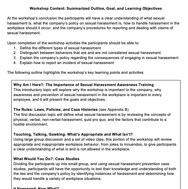 Based on the stated learning objectives below,