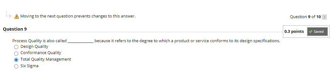 Please answer all four parts Testing for Quality