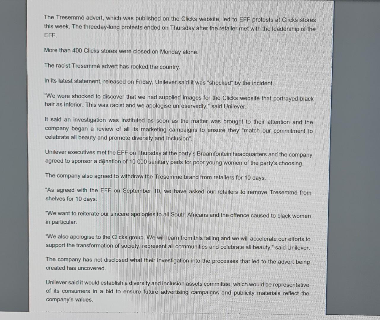 marketing management SECTION A [100 MARKS] Answer