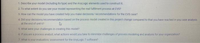 1. Describe your model (including its type) and