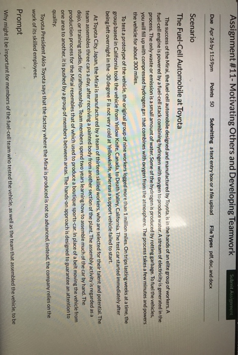 please i need a good answer Assignment #11-