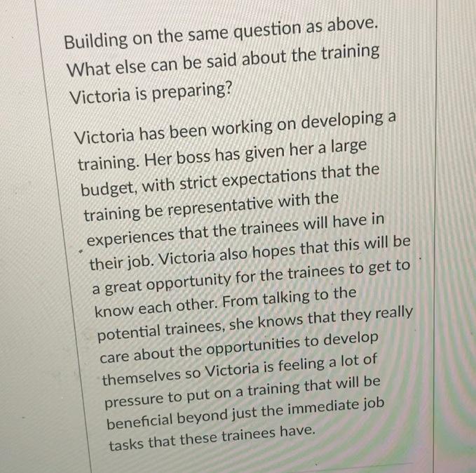 Building on the same question as above. What else