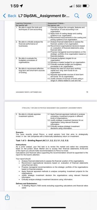 task 1 thit Seenario Task 1 of 3 - Briefing