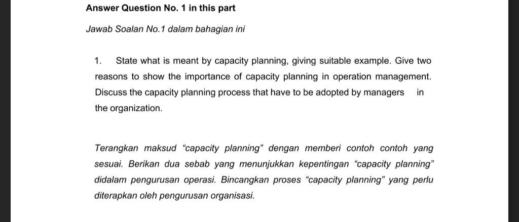 Answer Question No. 1 in this part Jawab Soalan