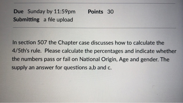 Points 30 Due Sunday by 11:59pm Submitting a file