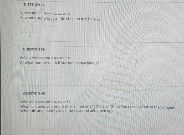 Problem #3: Use Johnson's rule, develop a