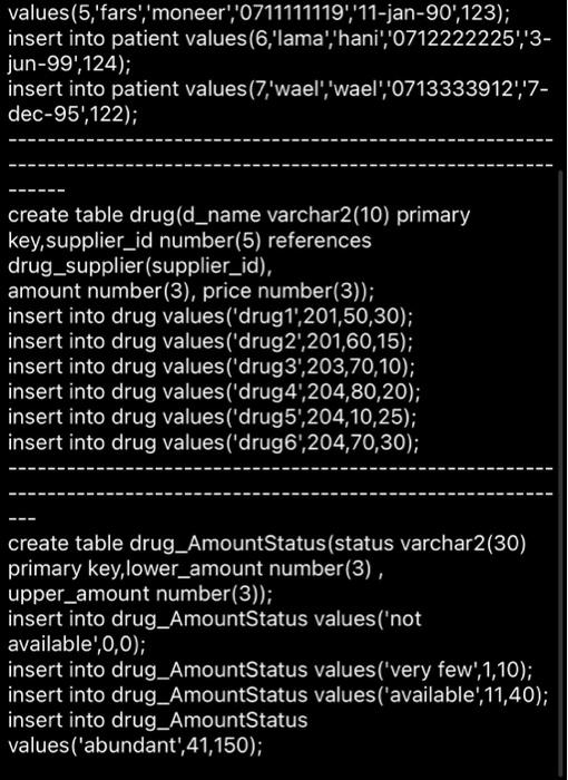 SQL Lab Assignment # 10 Lab Exercises: 1. Create