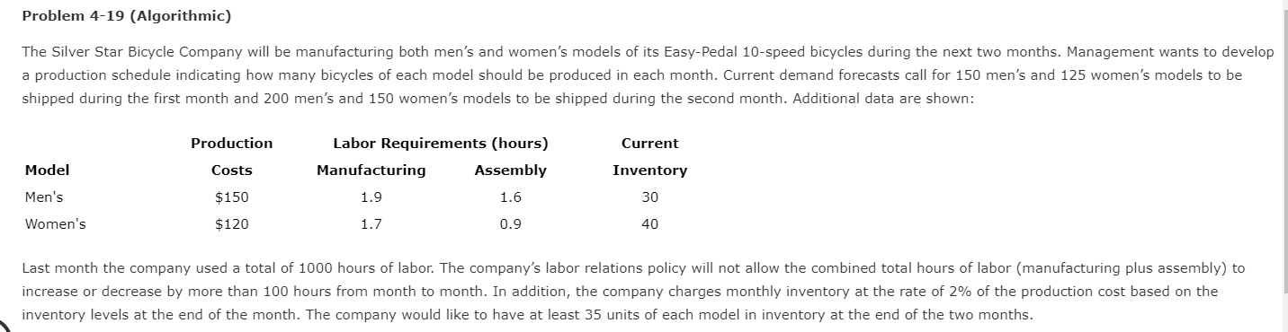 Problem 4-19 (Algorithmic) The Silver Star