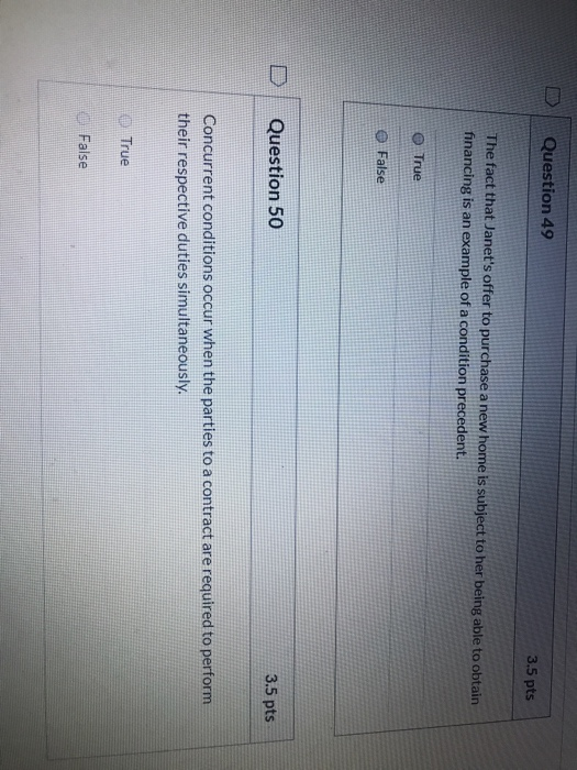 business law questions please help Question 45