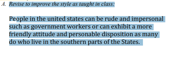 Just do it using stylistic devices A. Revise to