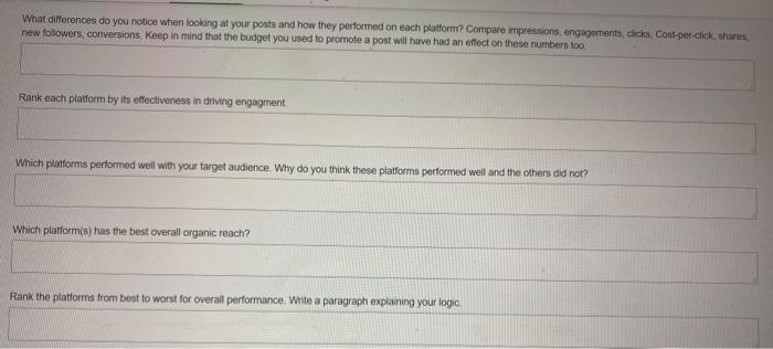 please answer asap What differences do you notice