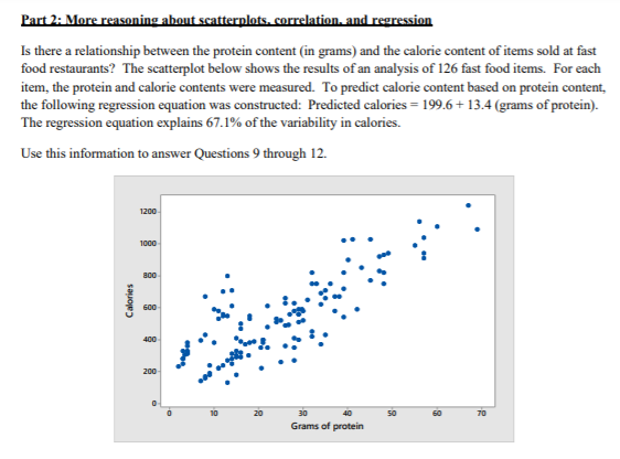 Part 2: More reasoning about scatterplots.