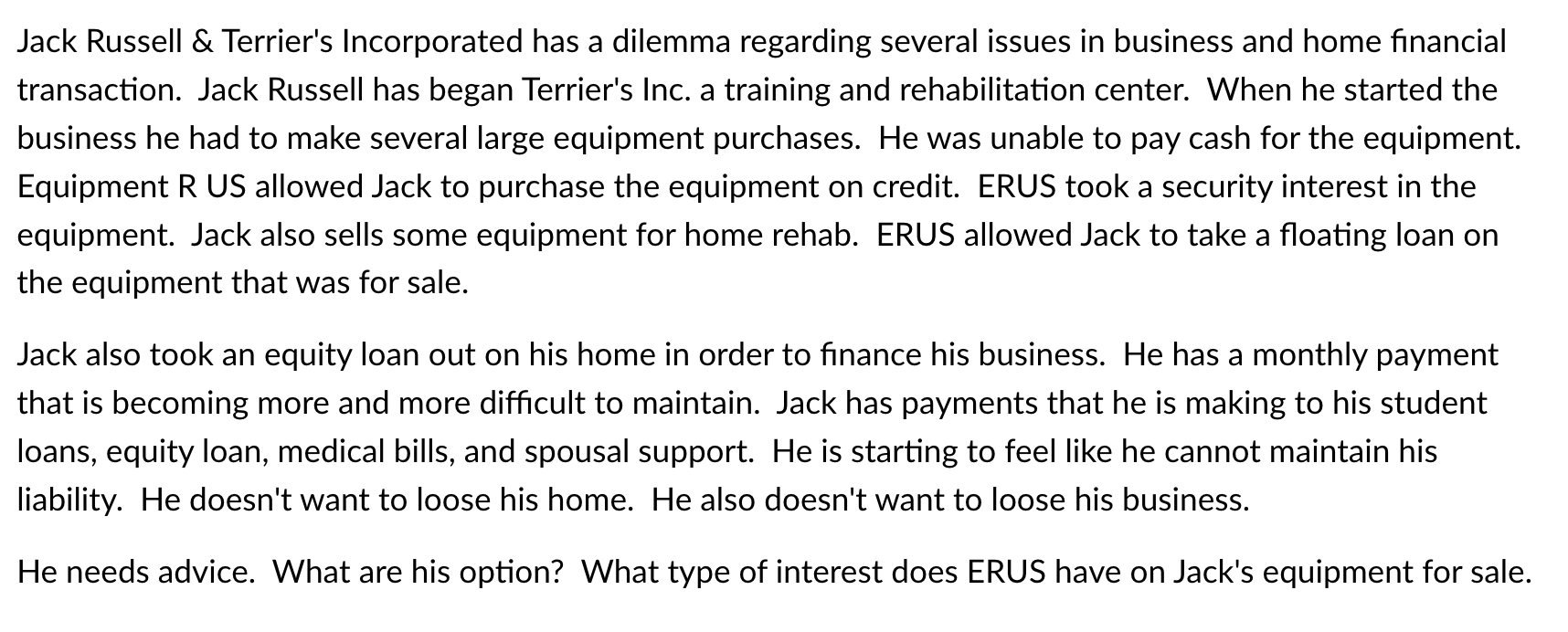 What RULES/LAWS should apply in this case. Please