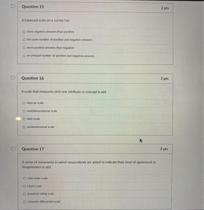 please help Question 15 2 pts A balanced scale on