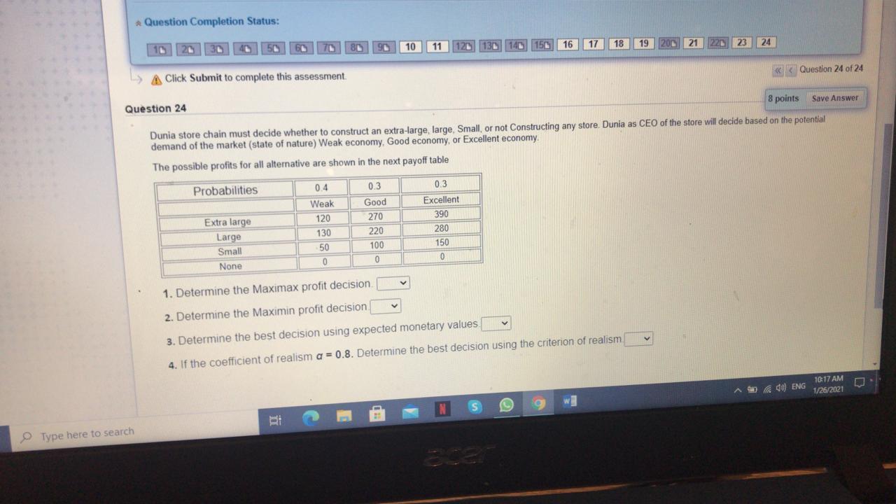 Question Completion Status: 16 80 10 17 11 18 22