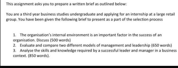 only question 3 please This assignment asks you