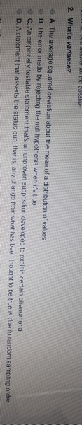 14 AIA hypothesis is a statistical hypothesis