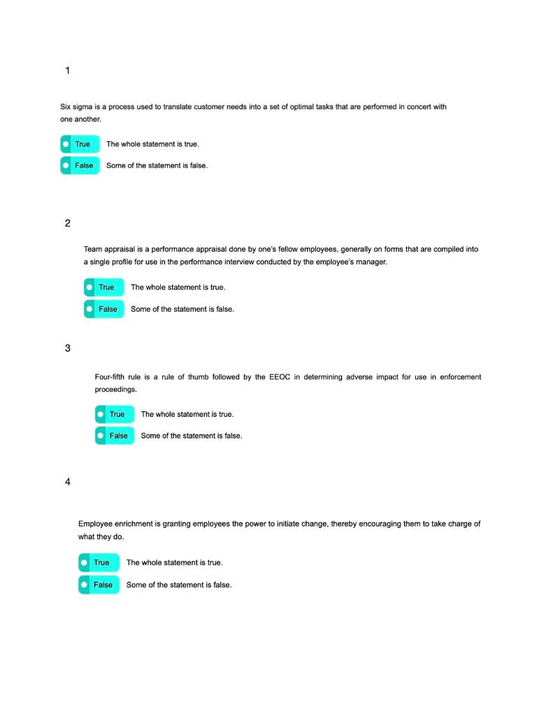 1 Six Sigma is a process used to translate