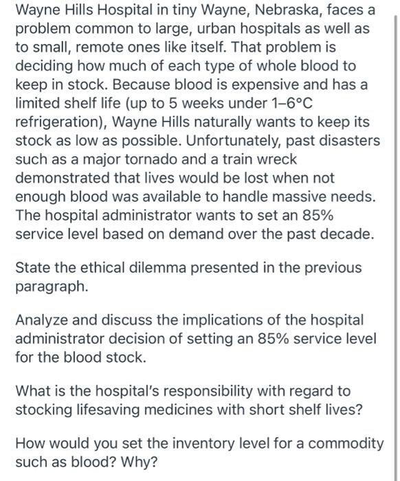 Wayne Hills Hospital in tiny Wayne, Nebraska,