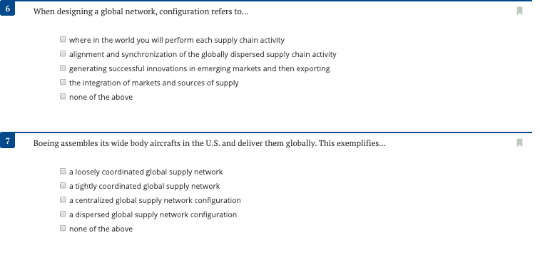6 When designing a global network, configuration