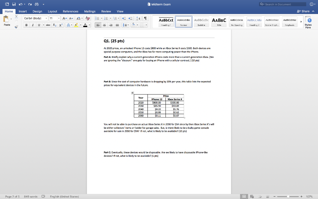 I need help with this Q1 and the following parts.