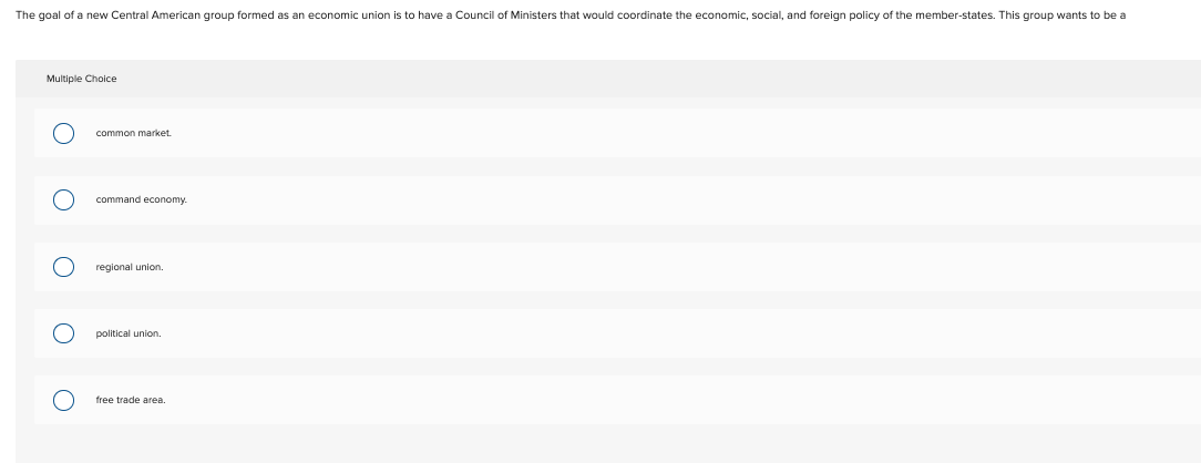 The goal of a new Central American group formed