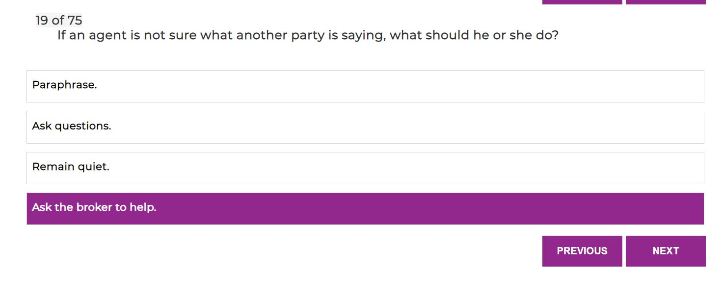 18 of 75 In order for a broker to offer BPO