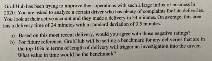 GrubHub has been trying to improve their