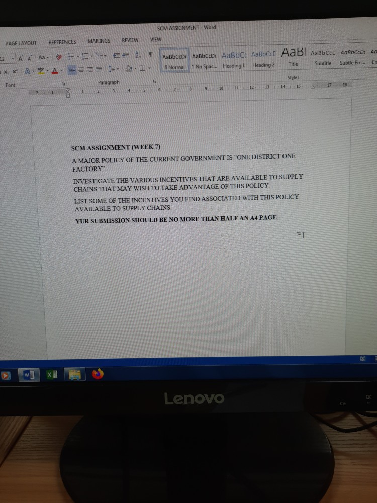 Kindly help me out with this assignment. It's on