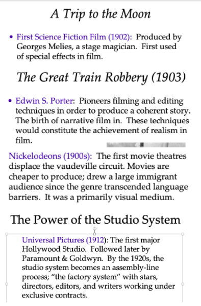 According to Lecture, like many mass media, film