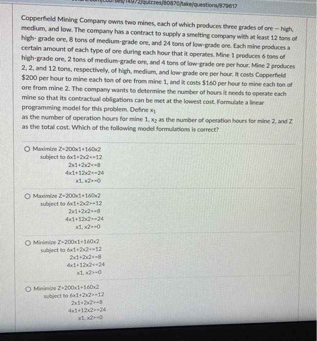 Question 15 1 pts Solve the previous formulated