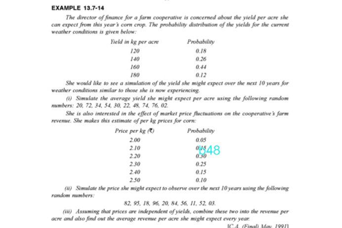 140 180 EXAMPLE 13.7-14 The director of finance