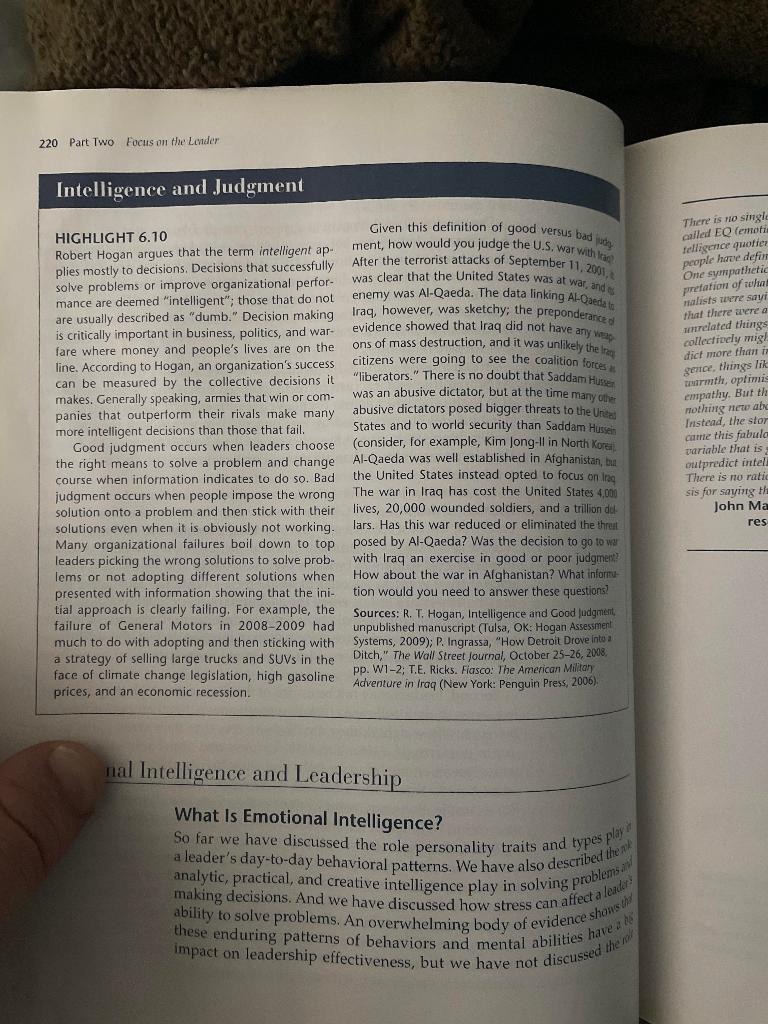 T his is our experience in recent history. Focus