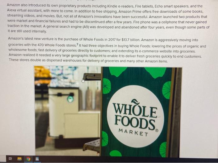 only answer question 3 Case Study Amazon