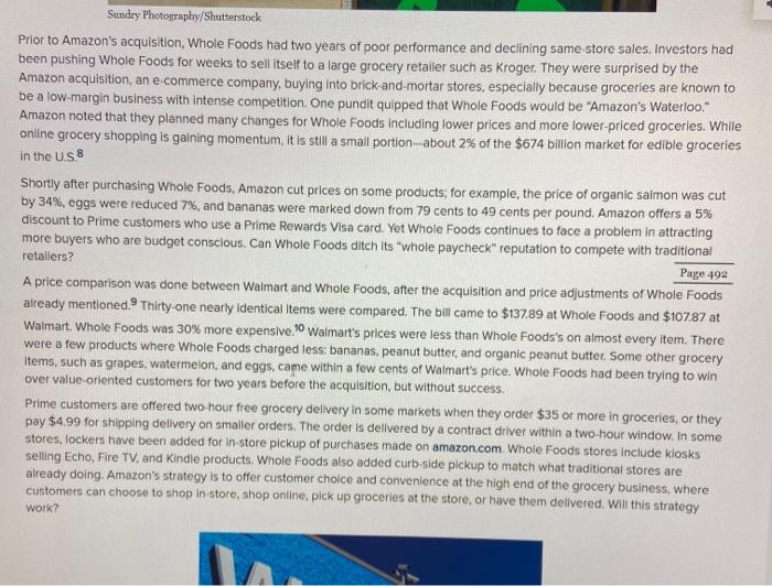 only answer question 3 Case Study Amazon